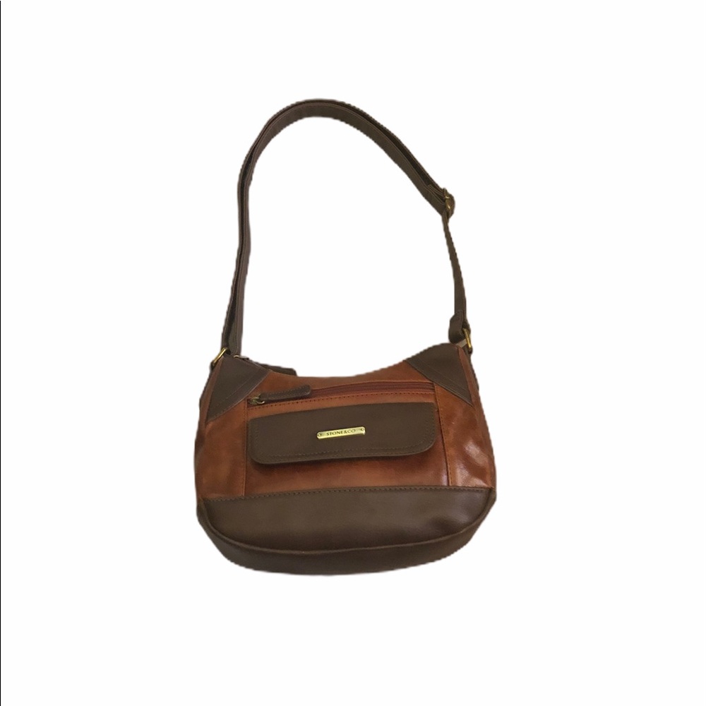 Stone & Co. Brown Leather Shoulder Bag Purse